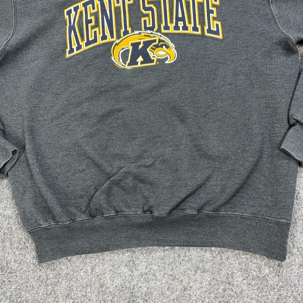 Kent State Golden Flashes Sweatshirt Mens Medium Gray NCAA College Champion - Picture 3 of 9